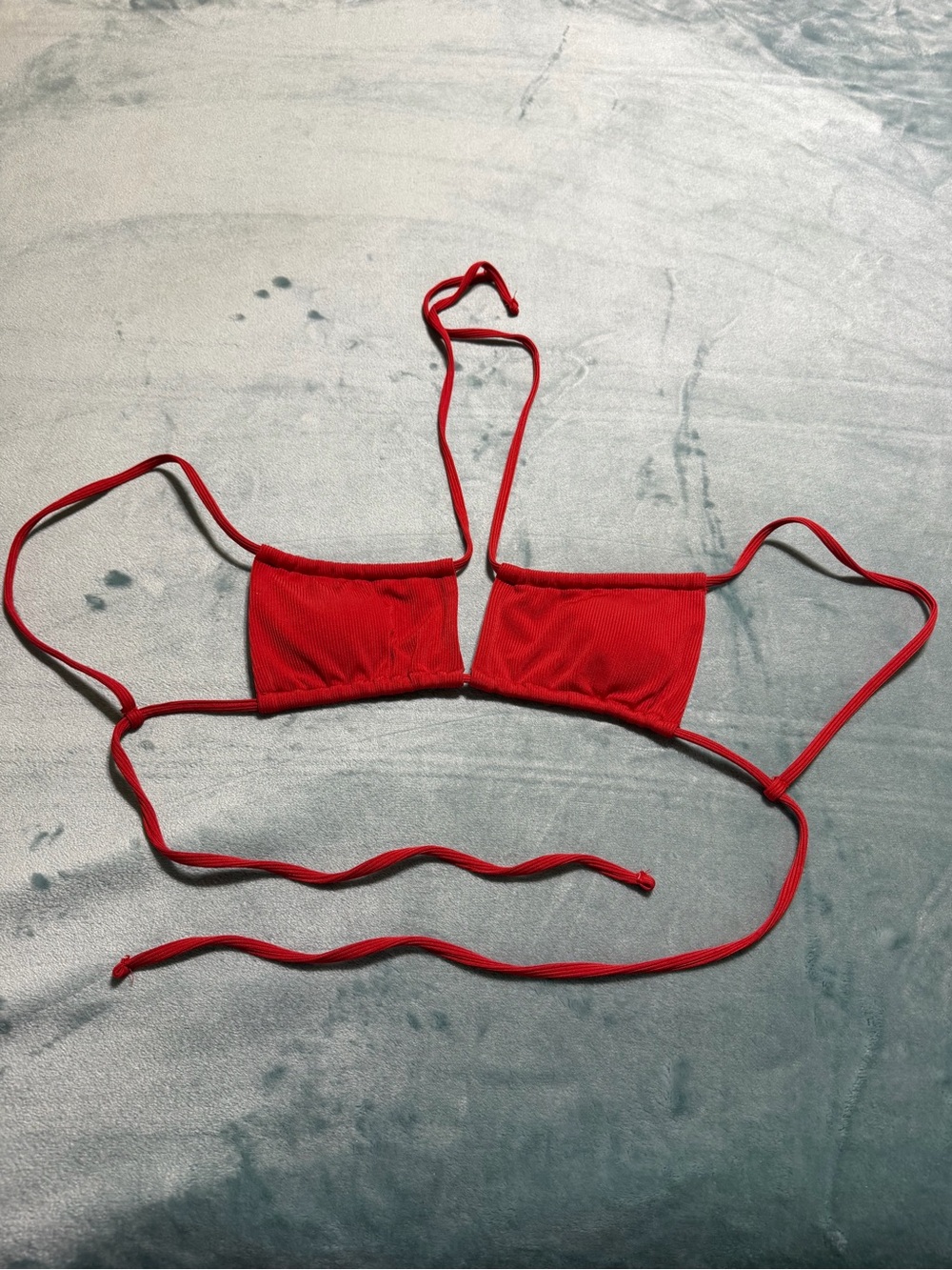Red String Bikini Top
